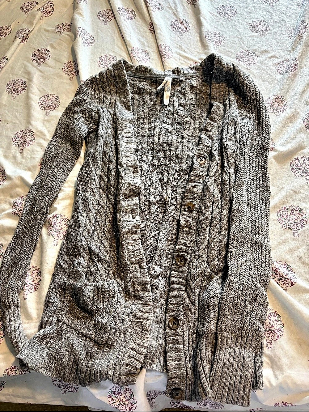 Lucky Brand Brown Knit Cardigan Size Small